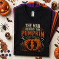 The Man Behind The Pumpkin Halloween Shirt, Funny Dad Halloween Tee