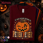 If Lost Please Return to Peter Peter Halloween Shirt, Cute Pumpkin Tee, Funny Spooky Season Shirt, Fall Pumpkin Lover Gift