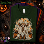 Highland Cow Halloween Shirt, Ghost Costume Cow Tee, Cute Spooky Season Tshirt, Pumpkin Fall Tee, Farmhouse Halloween Gift