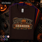 Spooky Grandpa Halloween Shirt, Funny Pumpkin Grandpa Tee, Retro Halloween Grandfather Gift, Fall Family Shirt, Spooky Season Grandpa Tee
