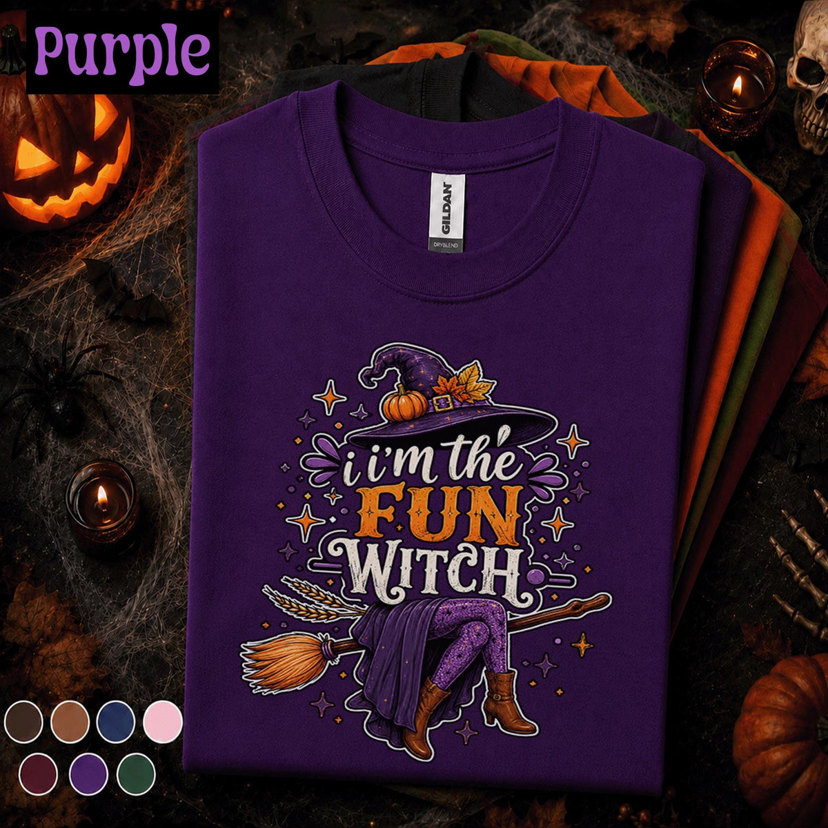 Fun Witch Halloween Shirt, Im The Fun Witch Tee, Funny Witch Costume Shirt, Spooky Season Tee, Cute Halloween Party Gift