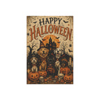Halloween Dog Garden Flag, Happy Halloween Puppy Yard Decor, Spooky Dogs Pumpkin Flag, Haunted House Pet Lover Outdoor Porch Decoration