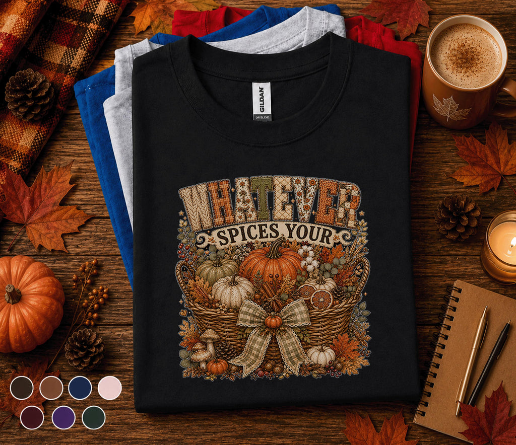 Whatever Spices Your Pumpkin Shirt, Funny Fall Pumpkin Sweatshirt