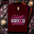 Breast Cancer Awareness Shirt, Support Squad Pink Ribbon Tee, Breast Cancer Support Team Shirt, October Awareness Walk Family Gift Tee