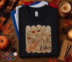 Fall Vibes Shirt, Rustic Autumn Floral Tee, Vintage Wildflower Fall Shirt, Cozy Harvest Season T-Shirt, Thanksgiving Gift for Women