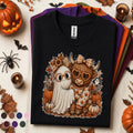 Cute Ghost Halloween Shirt, Highland Cow Fall Tee