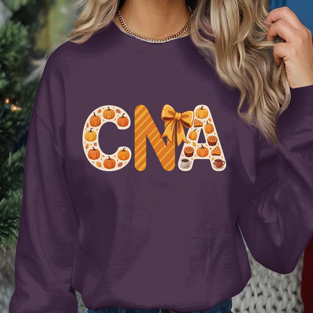 Fall CNA Pumpkin Shirt Certified Nursing Assistant Tee, Cute Autumn Nurse Pumpkin, Spooky CNA Halloween Gift For Nurses Thanksgiving Nurse