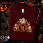 CMA Halloween Shirt, Certified Medical Assistant Ghost Tee, Spooky Healthcare Worker Gift, Cute Medical Assistant Fall Nursing T-Shirt