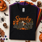 Spooky Aunt Halloween Shirt, Cute Ghost Pumpkin Tee