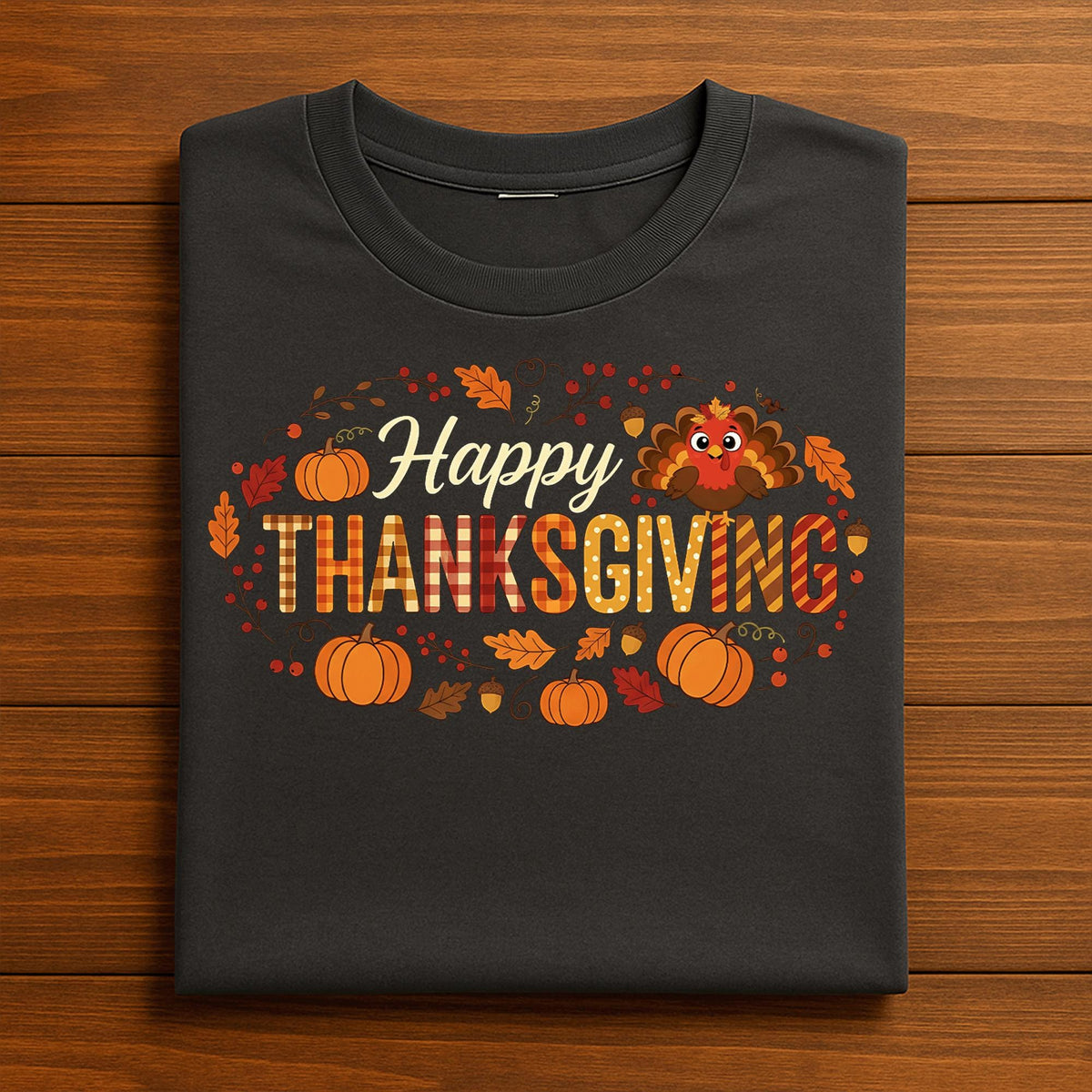Happy Thanksgiving Sweatshirt Cozy Autumn Fall Turkey Pumpkin Seasonal Outfit, Happy Thanksgiving Shirt, Gift Thanksgiving Matching Shirt