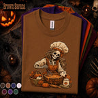 Skeleton Baker Halloween Shirt, Spooky Baking Tee, Pumpkin Pie Kitchen Shirt, Vintage Fall Baker Gift, Cute Halloween Baking T Shirt