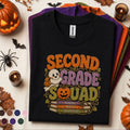 Second Grade Squad Halloween Shirt, Teacher Ghost Pumpkin Tee