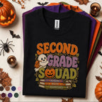 Second Grade Squad Halloween Shirt, Teacher Ghost Pumpkin Tee