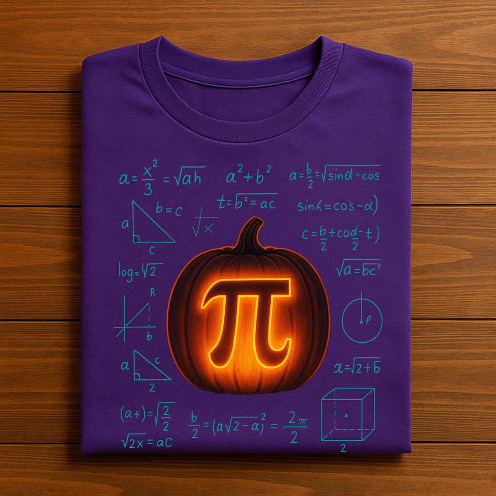 Pumpkin Pi Math Shirt, Spooky Halloween Teacher Math Tee, Fall Teacher, Gift Teacher Thanksgiving Sweatshirt, Math Formulas Nerds Students