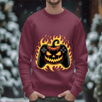 Pumpkin Controller Shirt, Halloween Gamer Fiery Jack O Lantern Tee, Spooky Gaming Costume Top, Halloween Shirt Boys, Boy Halloween Shirt