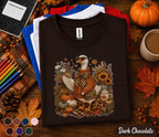 Cute Fall Goose Shirt, Autumn Goose Sweater Tee, Cozy Pumpkin Goose Shirt, Sunflower Harvest Fall Shirt, Thanksgiving Gift for Her