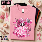 Breast Cancer Awareness Shirt, Pink Ribbon Ghost Tee