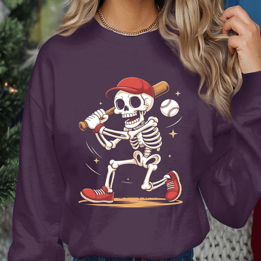 Skeleton Baseball Halloween Shirt, Ghost Baseball Sweatshirt, Game Day Shirt, Baseball Shirt, Spooky Sports Fan Baseball, Pumpkin Baseball