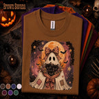 Ghost and Black Cats Halloween Shirt, Cute Spooky Cat Tee, Vintage Ghost T Shirt, Witchy Cat Mom Fall Tee, Halloween Cat Lover Gift