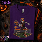 Skeleton Pickleball Halloween Shirt, Spooky Pickleball Player Tee, Funny Pumpkin Paddle Sports Gift, Halloween Court T Shirt