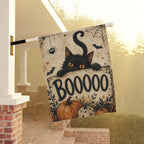 Black Cat Halloween Garden Flag, Boo Pumpkin Yard Decor, Spooky Spider Web Flag, Vintage Farmhouse Halloween Outdoor Porch Decoration