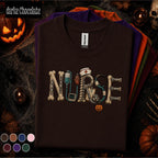 Nurse Halloween Shirt, Spooky Orthopedic Nurse Tee, Medical Skeleton Bones Shirt, Pumpkin Nursing Gift, Healthcare Halloween Tee for RN