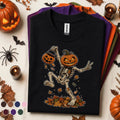 Pumpkin Skeleton Halloween Shirt, funny Skeleton Tee
