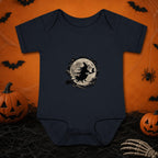 Witch Baby Bodysuit, Halloween Infant Outfit, Full Moon Witch Shirt, Spooky Newborn Gift, First Halloween Costume, Gothic Baby Outfit