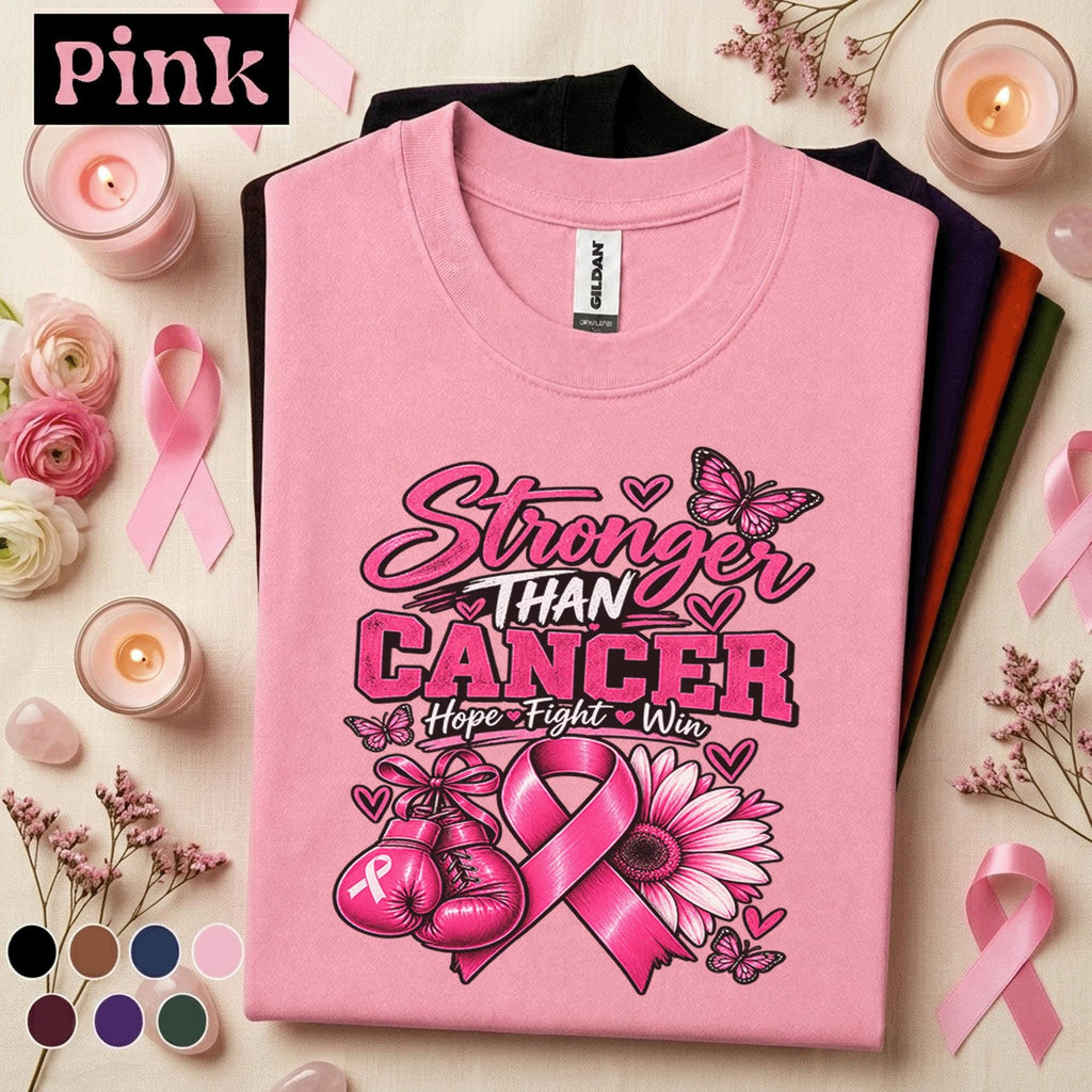 Breast Cancer Awareness Shirt, Stronger Than Cancer Tee
