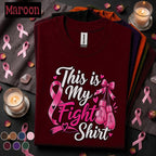 This Is My Fight Breast Cancer Awareness Shirt, Pink Ribbon Boxing Gloves Tee, Warrior Fighter Support Gift, Pink October Shirt for Women