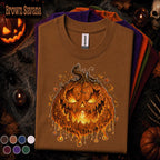 Scary Jack O Lantern Halloween Shirt, Creepy Pumpkin Tee, Spooky Ghost Pumpkin Shirt, Horror Halloween Tee, October Gift Shirt