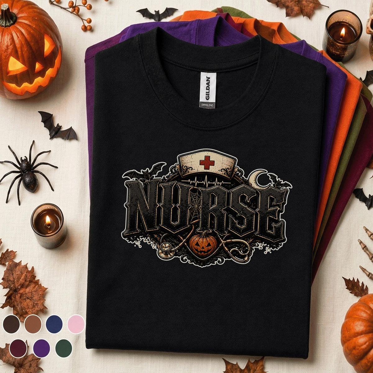 Nurse Halloween Shirt, Gothic Nurse Tee