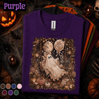 Cozy Ghost Halloween Shirt, Vintage Fall Ghost Tee, Cute Spooky Season Shirt, Pumpkin Moon Cottagecore Tee, Autumn Ghost Lover Gift