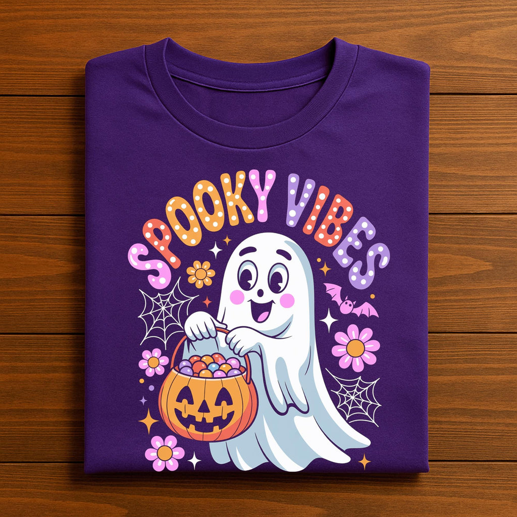 Spooky Vibes Shirt, Cute Halloween Tee