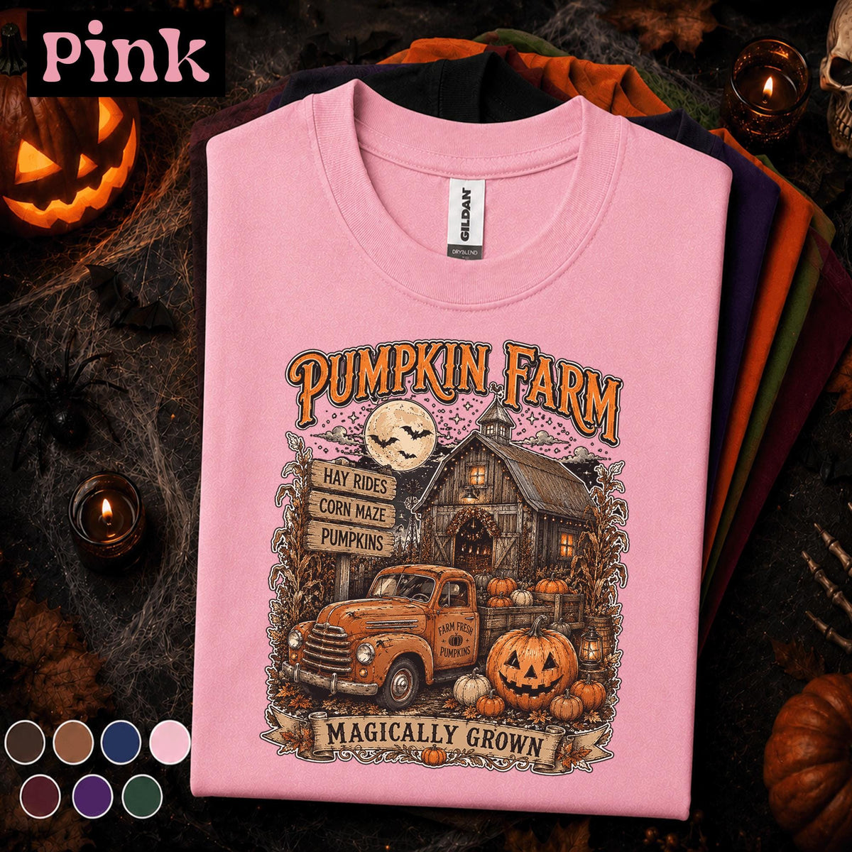 Pumpkin Farm Halloween Shirt, Vintage Fall Farm Tee, Pumpkin Patch Tshirt, Hayride Corn Maze Shirt, Rustic Autumn Gift Tee