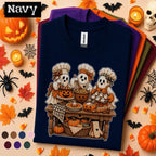 Cute Ghost Baker Halloween Shirt, Spooky Baking Tee, Pumpkin Cake and Cookie Shirt, Fall Bakery Gift, Halloween Kitchen T Shirt