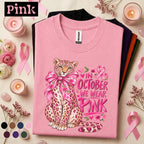 Breast Cancer Awareness Shirt, In October We Wear Pink Tee