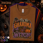 Grandma Witch Halloween Shirt, Funny Witch Grandma Tee, Spooky Grandma Halloween Gift, Retro Pumpkin Witch Shirt, Fall Grandmother Tee