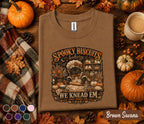 Spooky Biscuits Bakery Shirt, Halloween Black Cat Baker Tee, Cute Ghost Cookie T-Shirt, Witchy Baking Gift, Spooky Season Fall Shirt