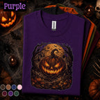 Scary Pumpkin Halloween Shirt, Evil Jack O Lantern Tee, Spooky Full Moon Horror Shirt, Creepy Pumpkin Tee, Halloween Gift for Him