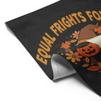 Equal Frights Halloween Garden Flag: Ghost, Pumpkin, Equality Message - Autumn Decor, Equal Frights Halloween Garden Flag