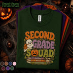 Second Grade Squad Halloween Shirt, Teacher Ghost Pumpkin Tee, 2nd Grade Teacher Shirt, Spooky School Team Tee, Fall Classroom Gift
