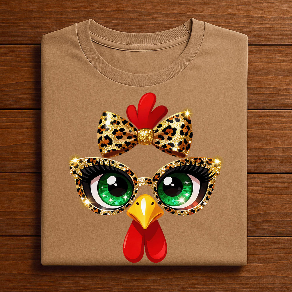 Girls Turkey Face Bow Leopard Glasses Thanksgiving for Women, Gift Thanksgiving Sweatshirt