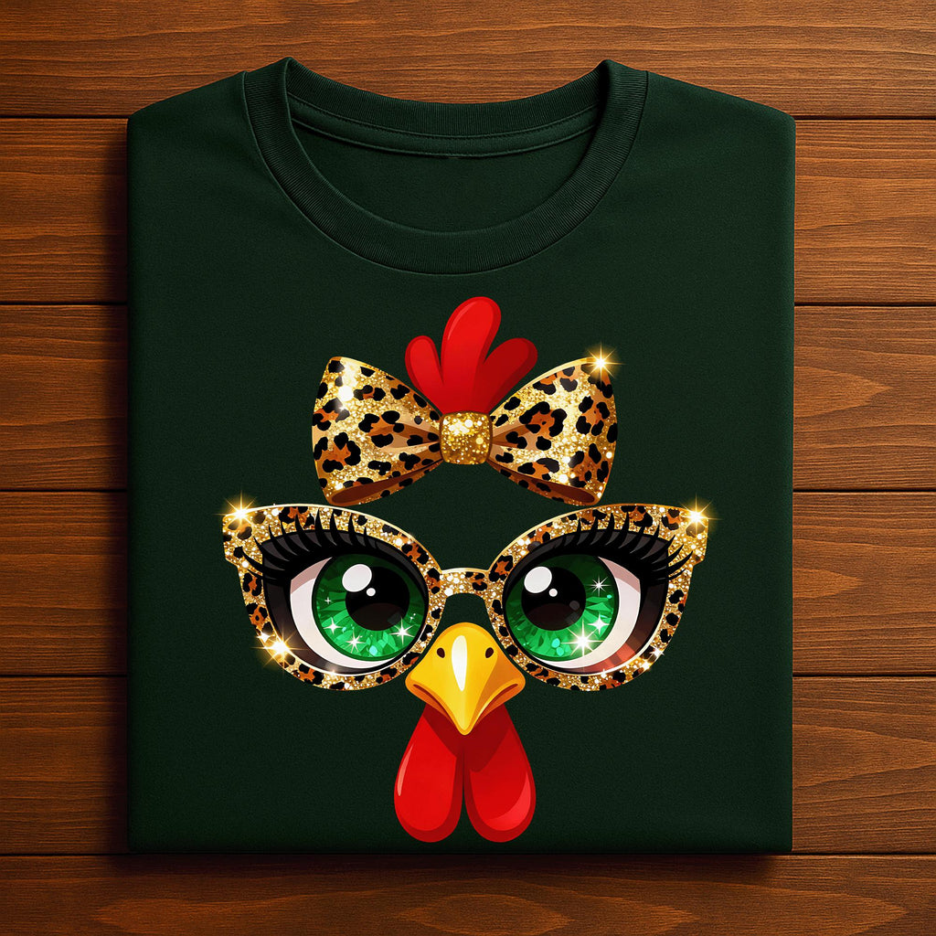 Girls Turkey Face Bow Leopard Glasses Thanksgiving for Women, Gift Thanksgiving Sweatshirt, Girl Thanksgiving Hoodie
