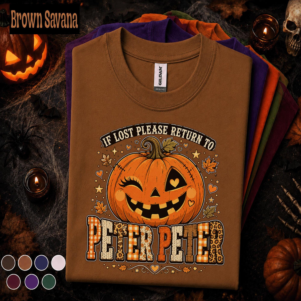 If Lost Please Return to Peter Peter Halloween Shirt, Cute Pumpkin Tee, Funny Spooky Season Shirt, Fall Pumpkin Lover Gift
