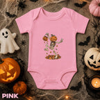 Baby Halloween Bodysuit, Pumpkin Skeleton Baby Shirt, Spooky Cute Infant Outfit, Baby Gift, Fall Newborn Onesie, Halloween Costume