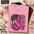 Breast Cancer Awareness Shirt, Fight Pink Ribbon Tee