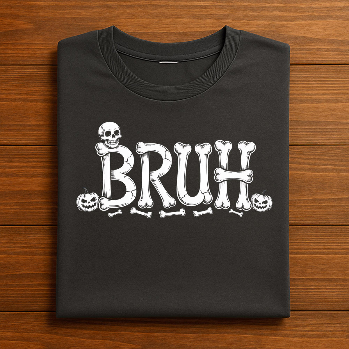 BRUH Skeleton Shirt, Funny Bone Letter Halloween Shirt, Teen Halloween Meme Tee, Bruh Skulls and Bones Shirt, BRUH Halloween Sweatshirt
