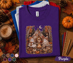 Cute Ghost Camping Fall Shirt, Cozy Autumn Campfire Ghost Sweatshirt, Halloween Glamping Tee, Pumpkin Camp Shirt, Spooky Season Nature Gift