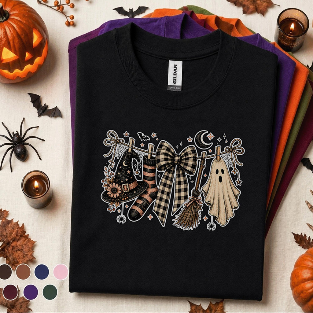 Witchy Ghost Halloween Shirt, Spooky Season T Shirt
